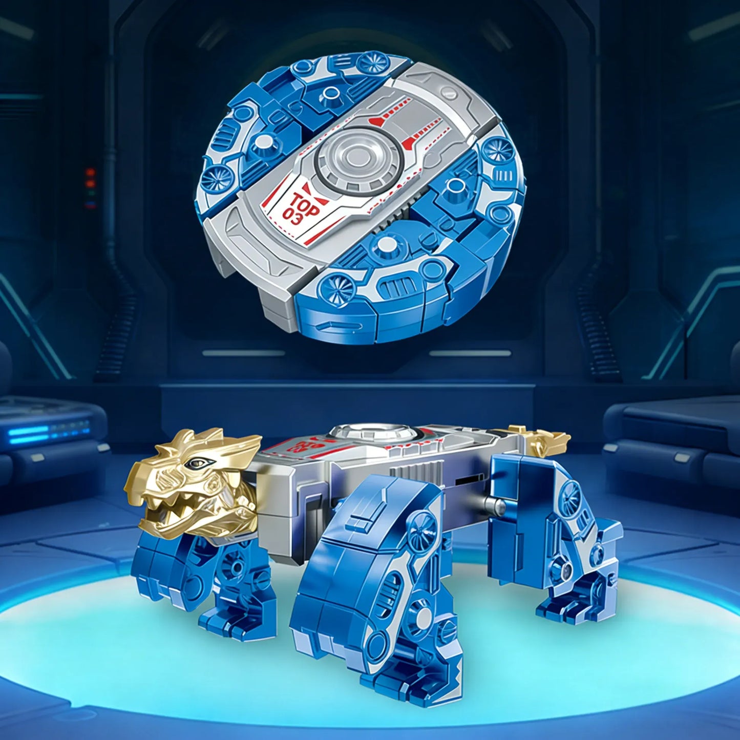 Velmoraxxa🤖🦖Transformable Finger Spinner: Mech & Dinosaur Dual Editions!