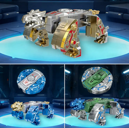 Velmoraxxa🤖🦖Transformable Finger Spinner: Mech & Dinosaur Dual Editions!