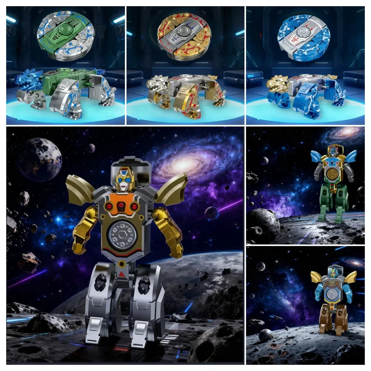 Velmoraxxa🤖🦖Transformable Finger Spinner: Mech & Dinosaur Dual Editions!