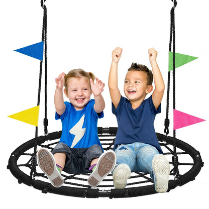 ZOSHINE Outdoor Tree Swing with Safe Net and Hanging Straps for Backyard Use